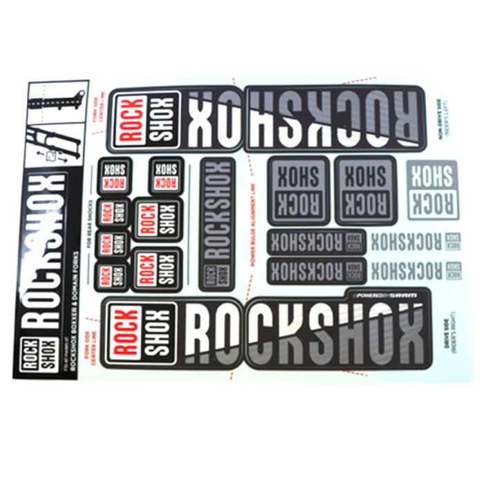 ROCK SHOX Fork Decal Kit, Boxxer/DomainDualCrown MY18 white main product photo